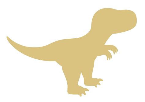 T-Rex Dinosaur Unfinished Wood Shape Cutout Variety Sizes USA