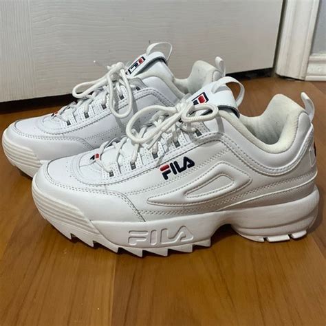 Fila disruptor ll - white chunky shoes Chunky Sneakers Outfit, Sneakers Looks, Cute Sneakers ...