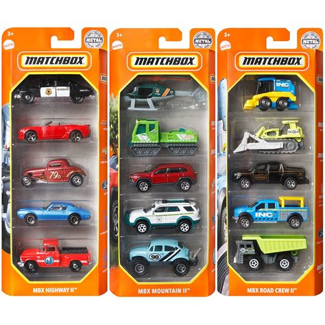 Matchbox Car Collection 5-Pack 2022 Mix 3 Vehicle Case of 12