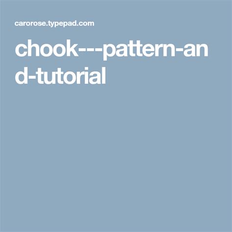 chook---pattern-and-tutorial | Tutorial, Quilted gifts, Sewing class