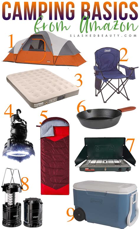 9 Basic Camping Gear Essentials from Amazon | Slashed Beauty