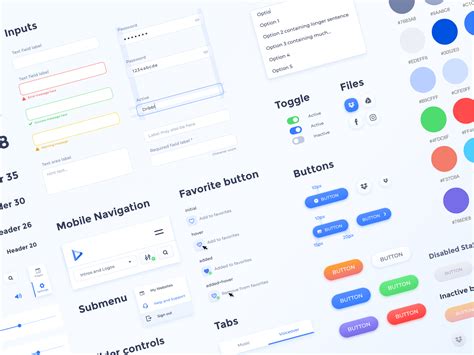 UI Component Library by Zhenya Karapetyan for Renderforest on Dribbble