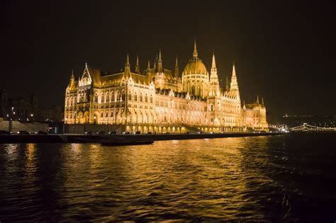 Budapest, Hungary Parliament at Night Stock Photo - Image of city, river: 108736126