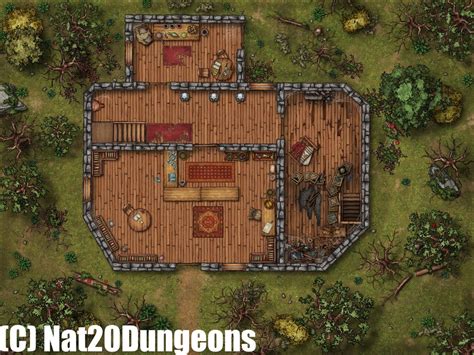 Witch / House Battle MAPS, Dnd Battle Map, D&D, Battlemap, Dungeons and ...