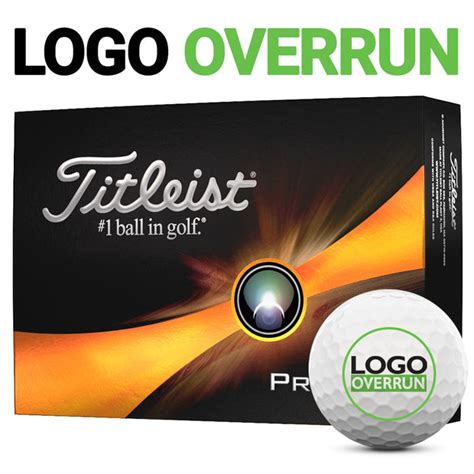 Titleist Pro V1 Golf Balls - LOGO OVERRUN – MyCustomGolfBall