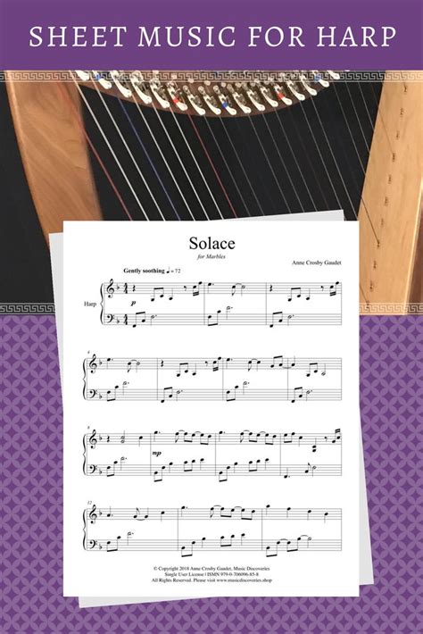 A beautiful, soothing #harp solo for harp therapy, meditation or ...