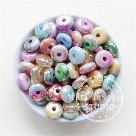 16mm Abacus Beads, Marble Abacus Acrylic Beads, Spacer Loose Beads ...