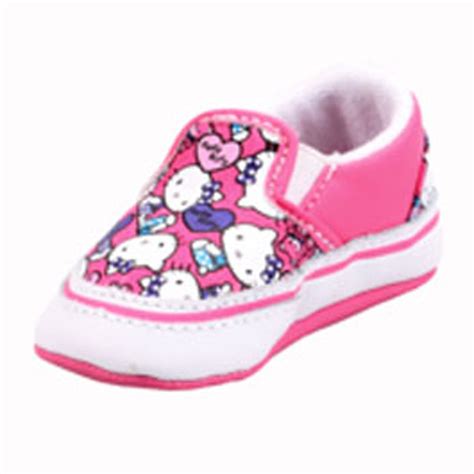 Vans VN-0KWK66X Infant Classic Slip-on Hello Kitty Azalea Pink/ Red.