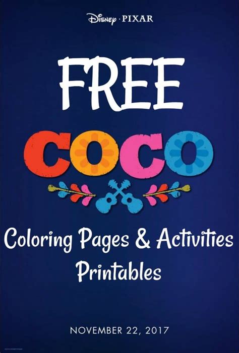 Free Disney's Coco Movie Printable Coloring Pages! • MidgetMomma