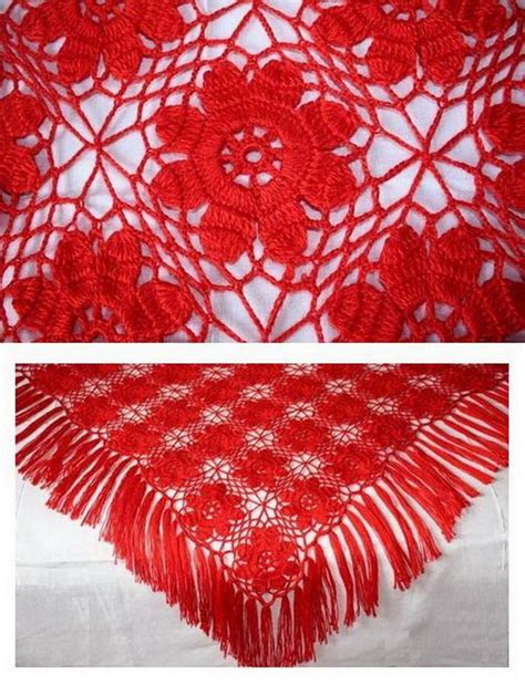 Crochet Shawls: Crochet Shawl Free Pattern - Cochet Flower