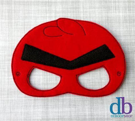 Bird Felt Embroidered Mask Angry Red Bird Mask Kid & Adult | Etsy