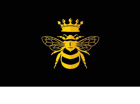 queen bee flat logo by VEEZA DESIGN on Dribbble