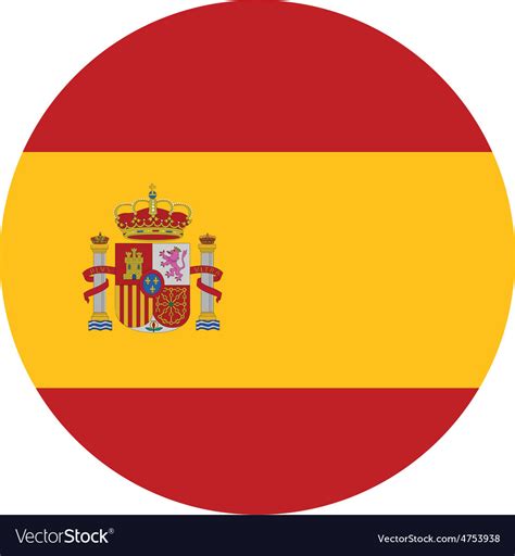 Spain flag Royalty Free Vector Image - VectorStock