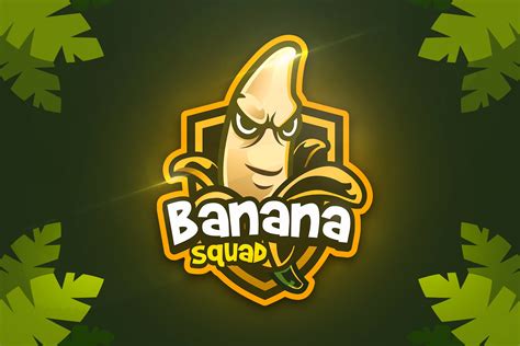 Banana Squad - Mascot & Esport Logo | Branding & Logo Templates ~ Creative Market