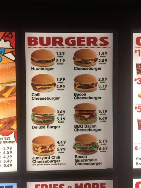 Menu at Hamburger Stand fast food, Casper, E 2nd St