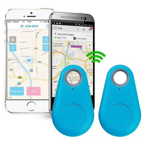 Spy Mini GPS Smart Tracking Finder Auto Car Pets Kids Tracker Alarm Key Track Device Blue ...