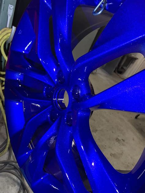 Prismatic Powders - Powder Coated Blue 20 Inch Wheels | Car paint colors, Rims for cars, Blue ...