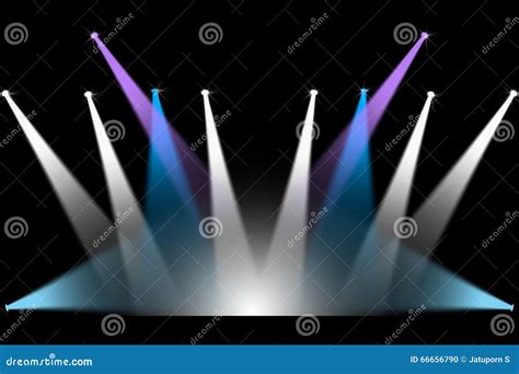 Concert stage lighting stock illustration. Illustration of empty - 66656790