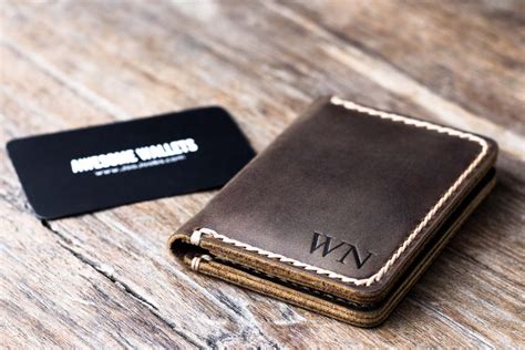 Credit Card Wallet | Handmade Mens Personalized Gift Idea