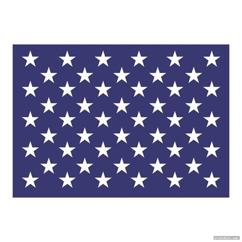 American Flag Stars Stencil Printable - Gridgit.com