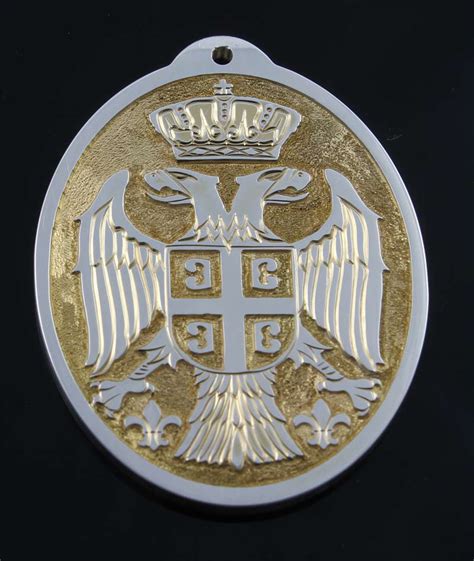 Serbian Coat of Arms Pendant - DAVID SHEEHAN ~ ENGRAVER