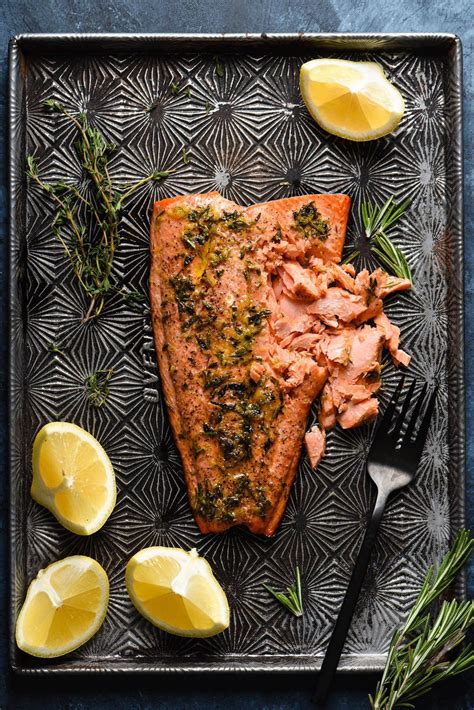 This Lemon Herb Baked Sockeye Salmon recipe is a foolproof way to ...