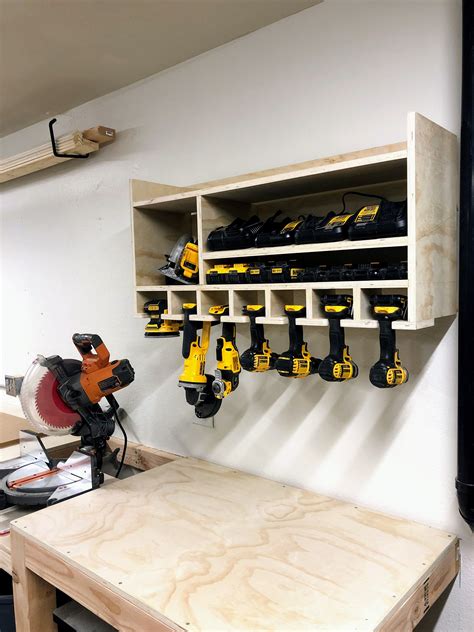 Cordless Tool Charging & Storage Station | Tool storage diy, Power tool storage, Tool storage ...