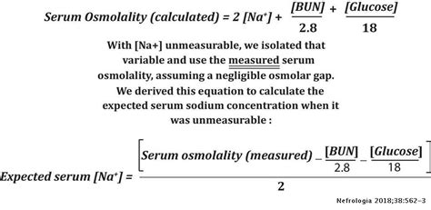 Unmeasurable severe hypernatremia: A different way of using the calculated serum osmolality ...