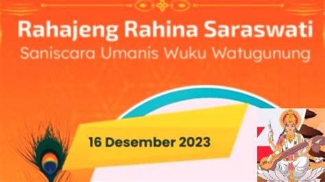 25 Ucapan Hari Raya Saraswati 16 Desember 2023 yang Cocok Dibagikan di Media Sosial - TribunNews.com