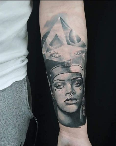 Nefertiti Rihanna Tattoo