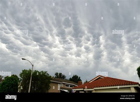 Mammatus Storm Clouds Stock Photo - Alamy