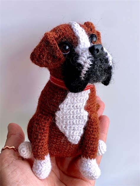 Boxer Crochet Pattern Crochet Boxer Dog Pattern Amigurumi - Etsy Polska ...