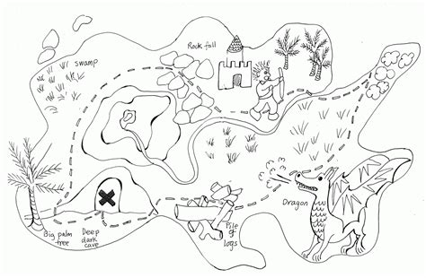 Printable Treasure Maps Treasure Map Coloring Page Printable Treasure | Images and Photos finder