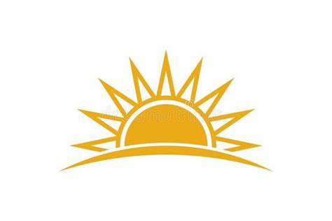 Beautiful Sun Logo - Inspiring Vector Illustration