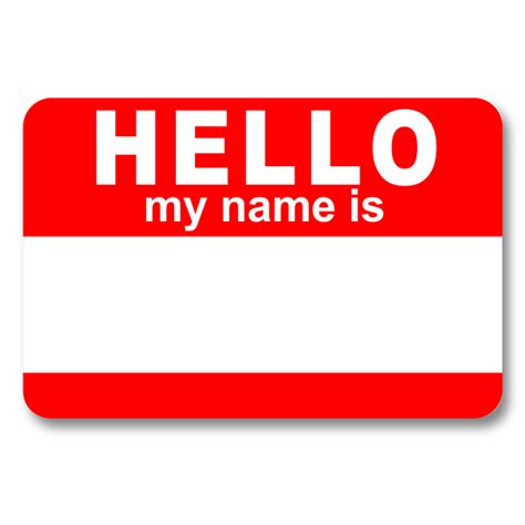 Hello My Name Is - Name Tag Wizard | Custom & Reusable