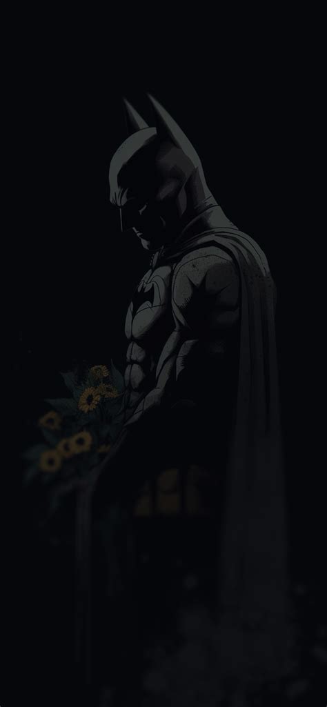 DC Batman & Flowers Dark Wallpapers - Batman Wallpaper iPhone