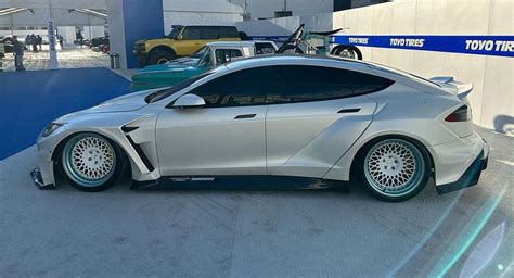 Competition Carbon’s Widebody Tesla Model S Plaid Throws Out The Rule Book | Carscoops