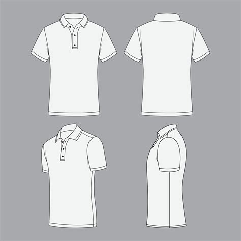 White Polo T-Shirt Design Template 19935480 Vector Art at Vecteezy