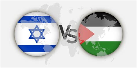 Israel vs Palestine flags concept. Vector Illustration. 10420880 Vector Art at Vecteezy