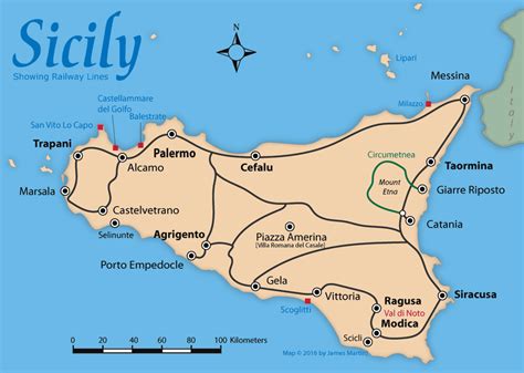 Sicily Map and Travel Guide | Wandering Italy