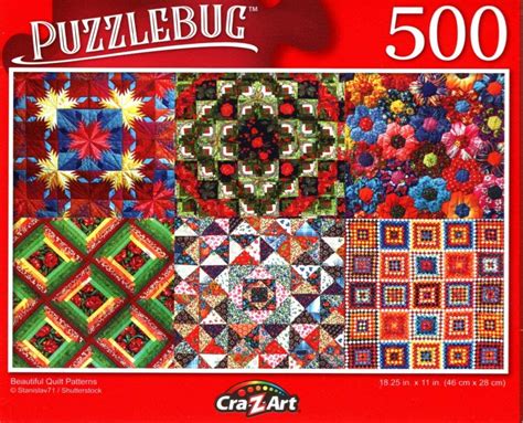 Beautiful Quilt Patterns - 500 Pieces Jigsaw Puzzle