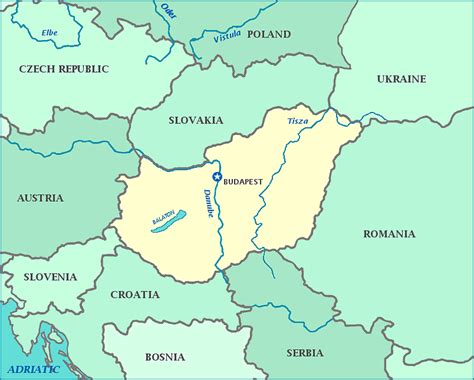 Map of Hungary, Slovakia, Romania, Croatia, Slovenia, Austria, Czech Republic | What's Going On ...