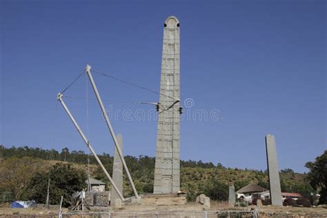 King Ezana s Stela in Axum stock image. Image of stela - 68153073