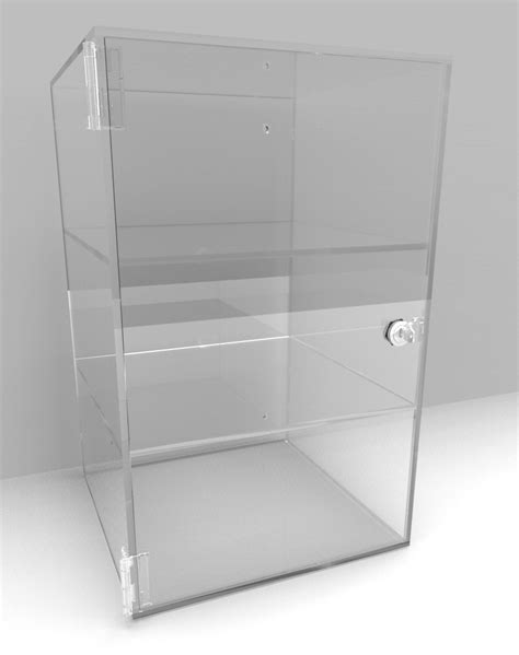 Acrylic Display Cabinet 400 x 250² Fixed Shelving - Acrylic Display Cabinets - Acrylic Cabinets