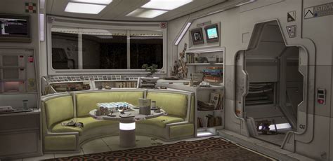 I love the look of the "Alien" spaceship interior. | Spaceship interior, Scifi interior, Sci fi room