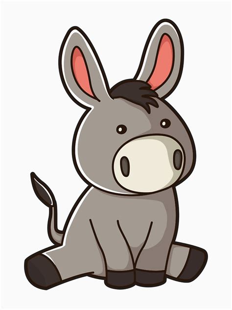 Cute Donkey Drawing | Free download on ClipArtMag