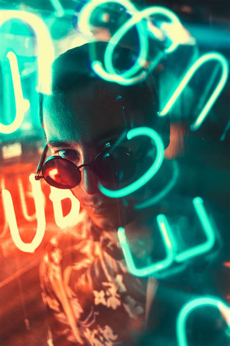 Neon Light Portrait on Behance