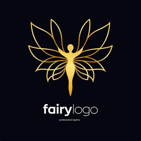 Premium Vector | Fairy logo design