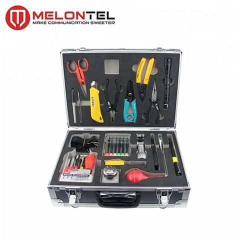 MT-8404 High Quality Customizable Fiber Optic Splicing Tools Kit With Optical Fiber Cable ...