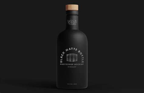 Black Matte Bottle Mockup » CSS Author